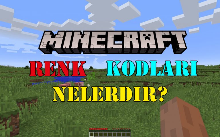Minecraft Renk Kodları Nelerdir